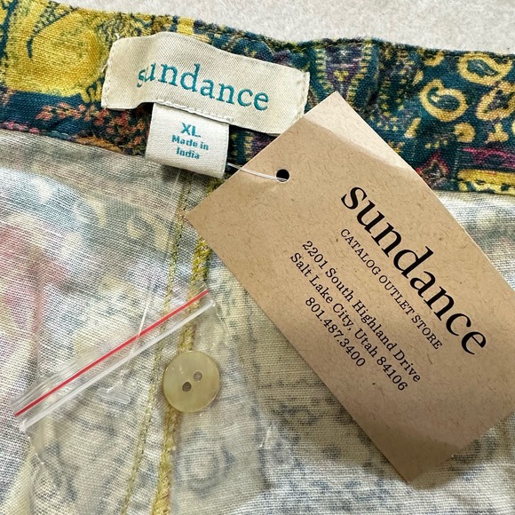 Sundance Catalog Kalini Shorts Linen Blend Floral Boho Size XL NWT MSRP $98 - Picture 5 of 7